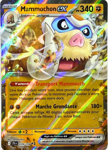 Mammochon ex, carte Pokémon française EX